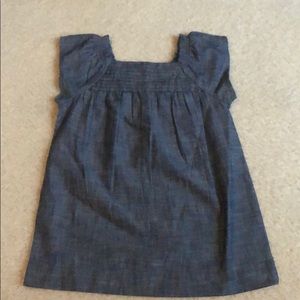 NWOT GAP cap sleeve denim shirt